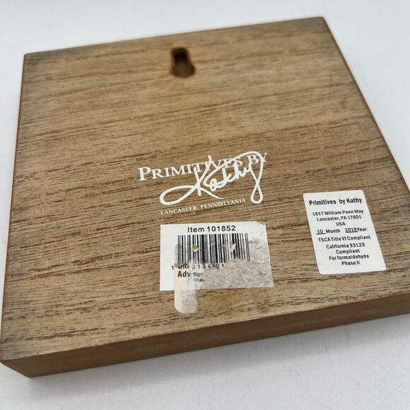 Adventure Awaits Wood Burned Sign Primitives by Kathy Mountain Wildflowers Sun - Picture 4 of 6